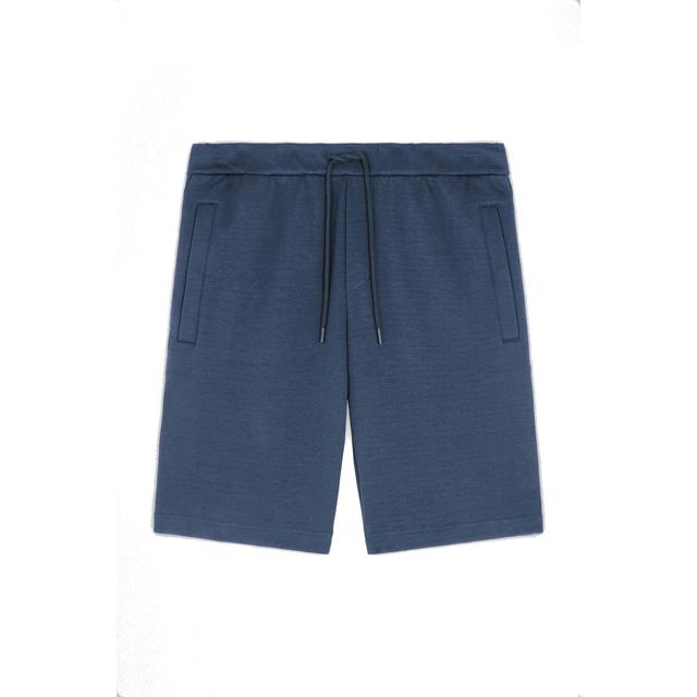 Šortai vyrams, Mėlyna, men's cotton bermudas