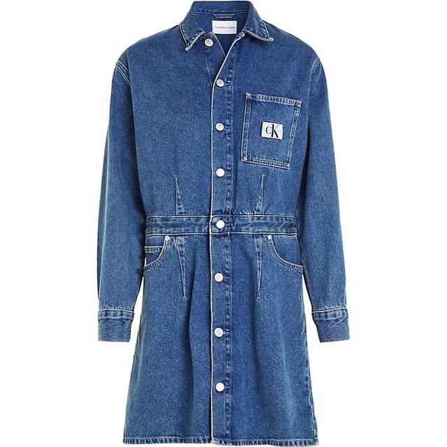 Midi suknelė moterims, Mėlyna, Shirt dress