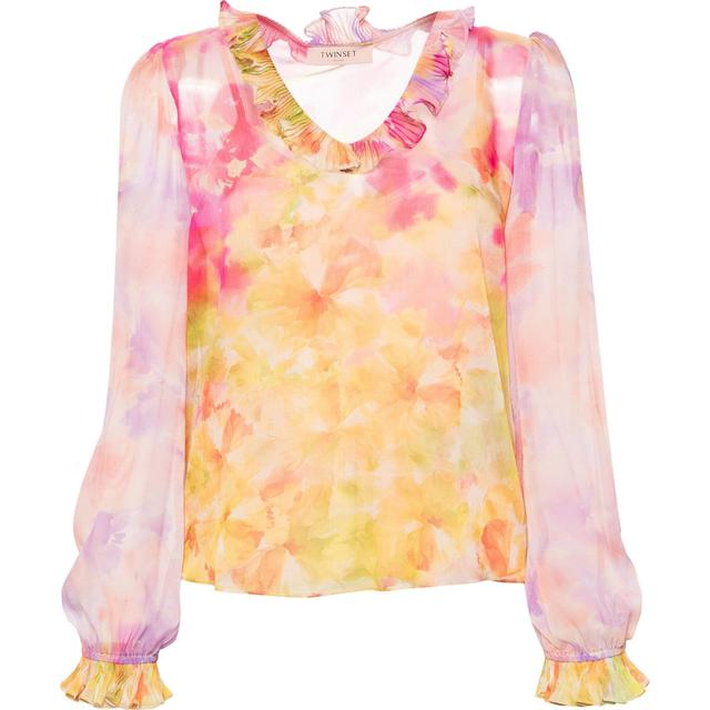 Palaidinės moterims, Marga, Floral-print georgette blouse