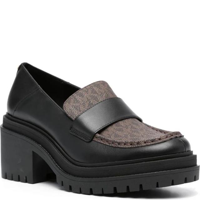 Loaferiai moterims, Juoda, Rocco heeled loafer