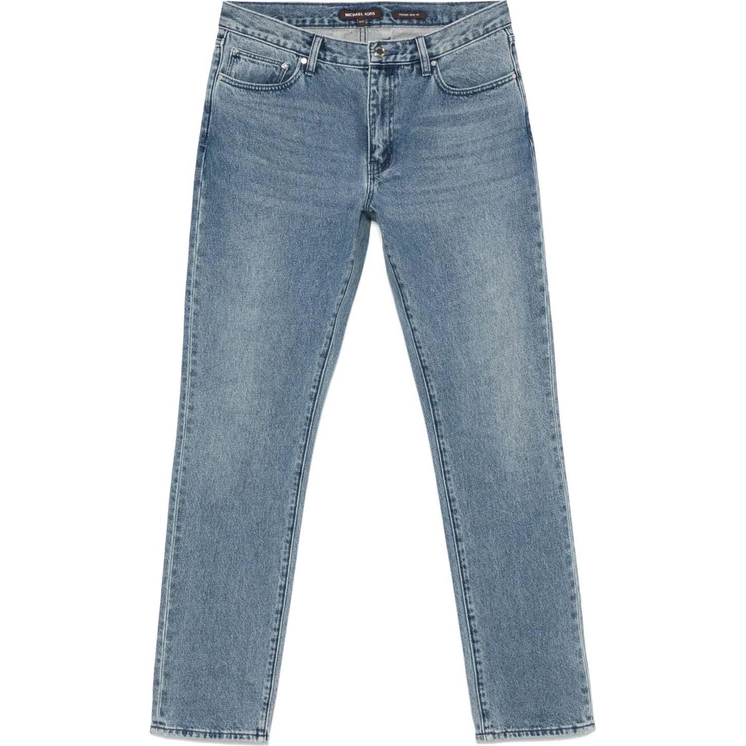 Tiesūs džinsai vyrams, Mėlyna, Parker rigid indigo jean