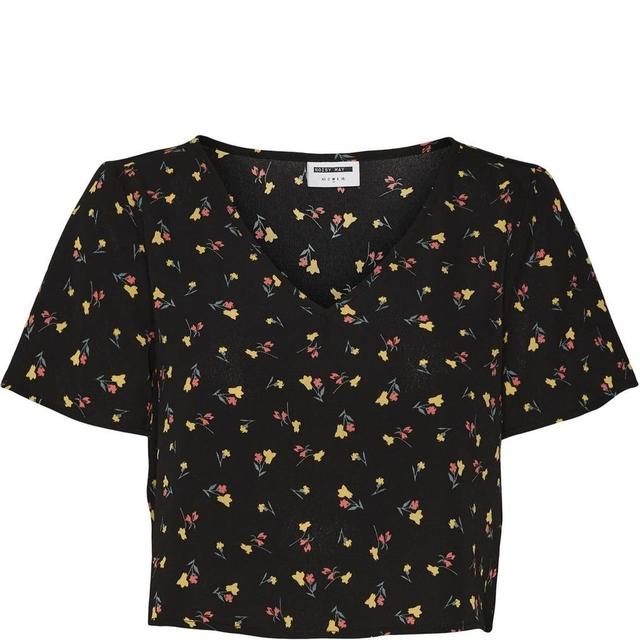 Palaidinės moterims, Juoda, NMCLARA S/S V-NECK TO