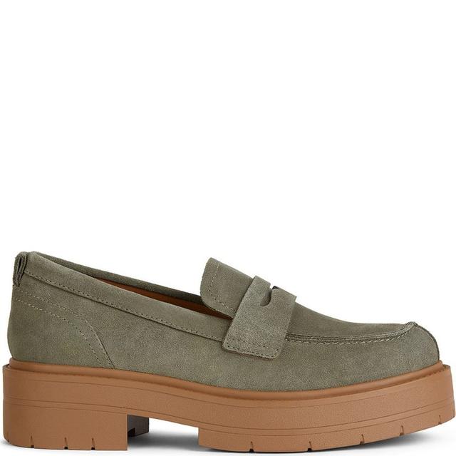 Loaferiai moterims, Žalia, Spherica ec7 moccasins, GEOX