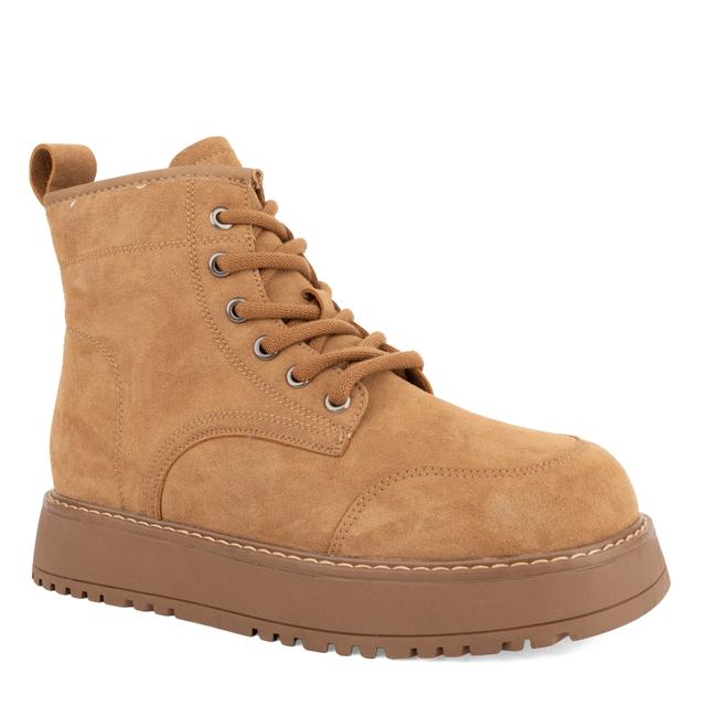 Pašiltinti aulinukai moterims, Smėlio, Wm booties, LA CONTE