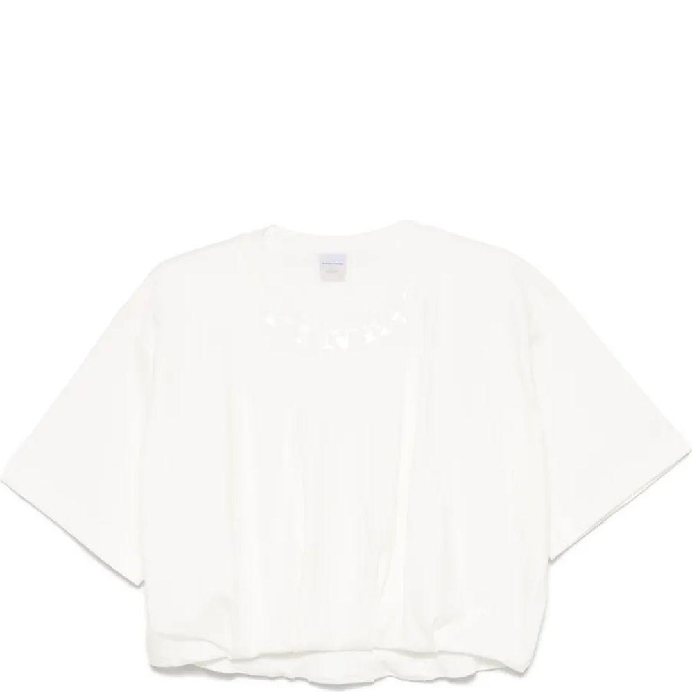 Marškinėliai trump. rankovėmis moterims, Balta, Torrone sweater