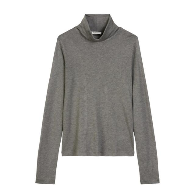 Palaidinės aukštinta apykakle moterims, Pilka, 510217052215 Turtn tops