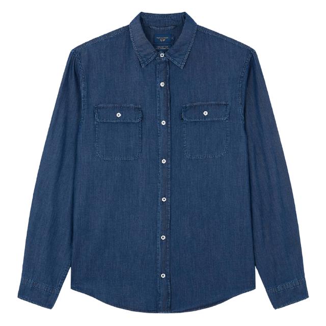 Marškiniai ilgomis rankovėmis vyrams, Mėlyna, Shirts