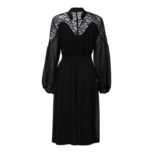 Midi suknelė moterims, Juoda, WoCollection