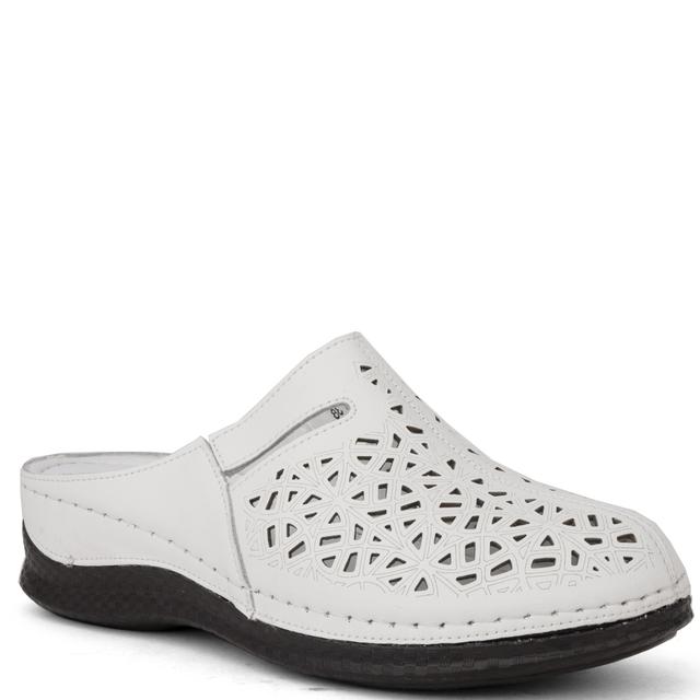 Klumpės moterims, Balta, Mules