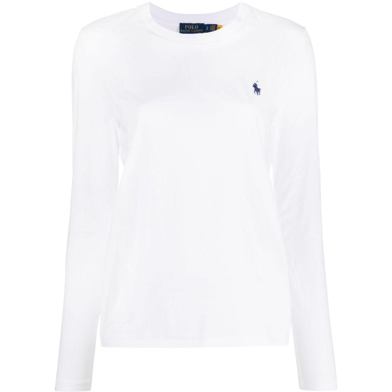 Marškinėliai ilgom. rankovėmis moterims, Balta, Long sleeve t-shirt