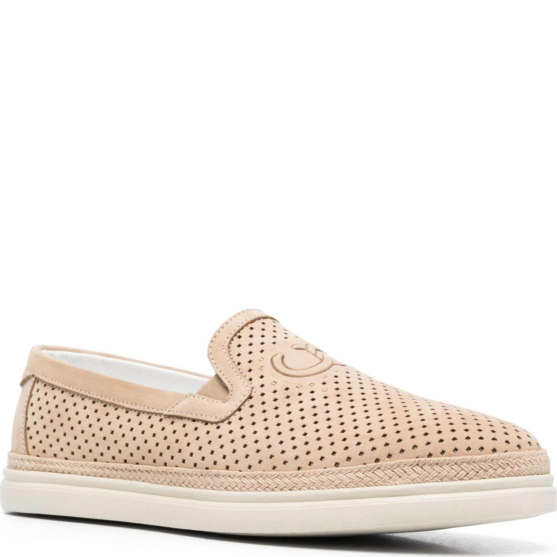 Loaferiai vyrams, Ruda, Nabuk slip-on