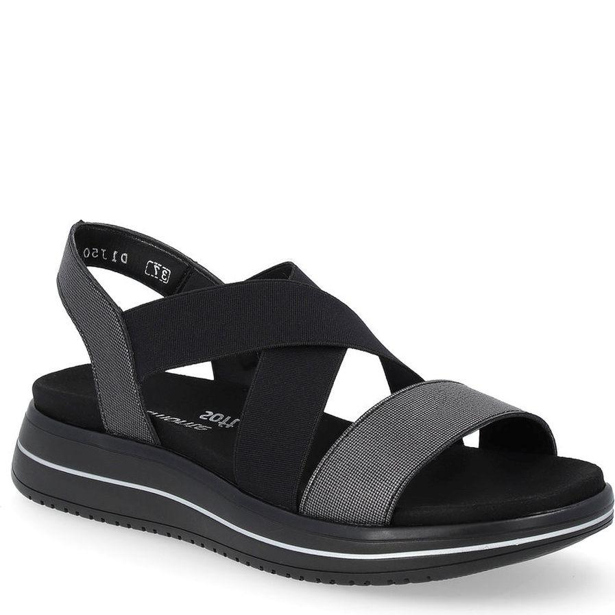 Basutės moterims, Juoda, SANDALS