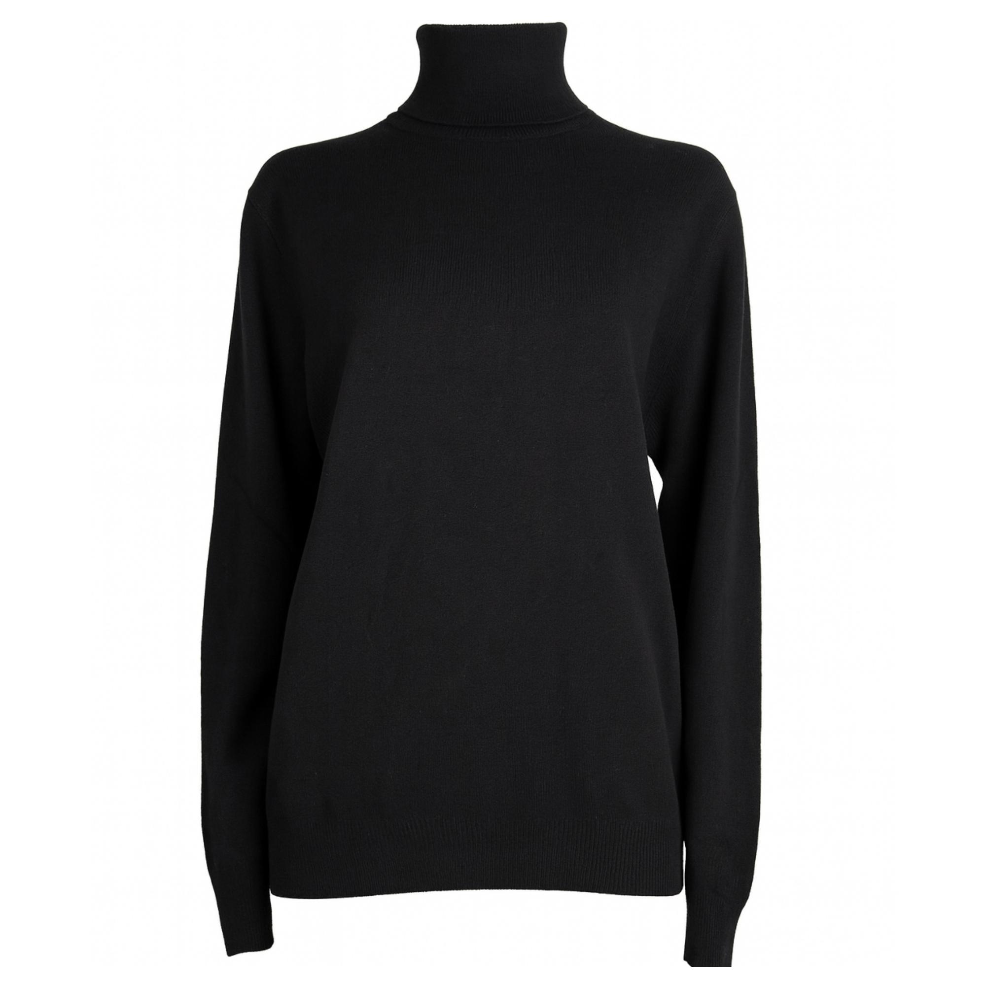 Megztinis su kaklu vyrams, Juoda, Turtleneck