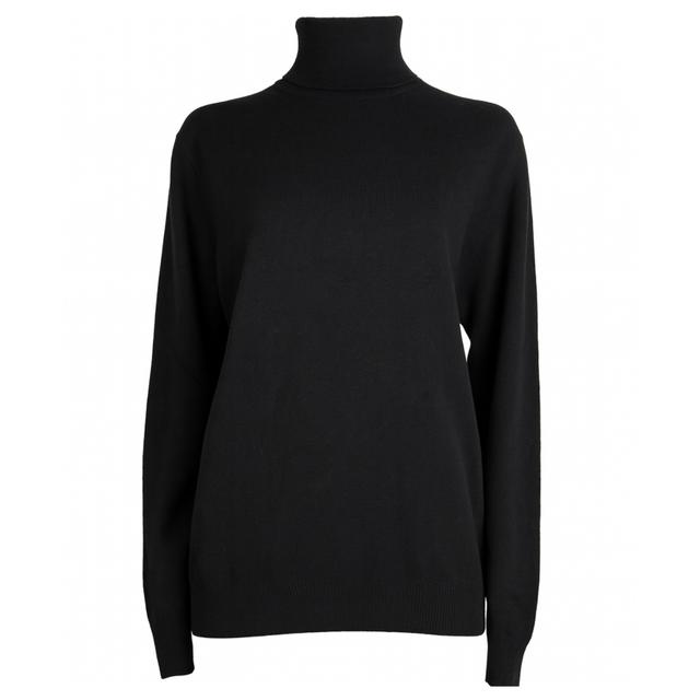 Megztinis su kaklu vyrams, Juoda, Turtleneck