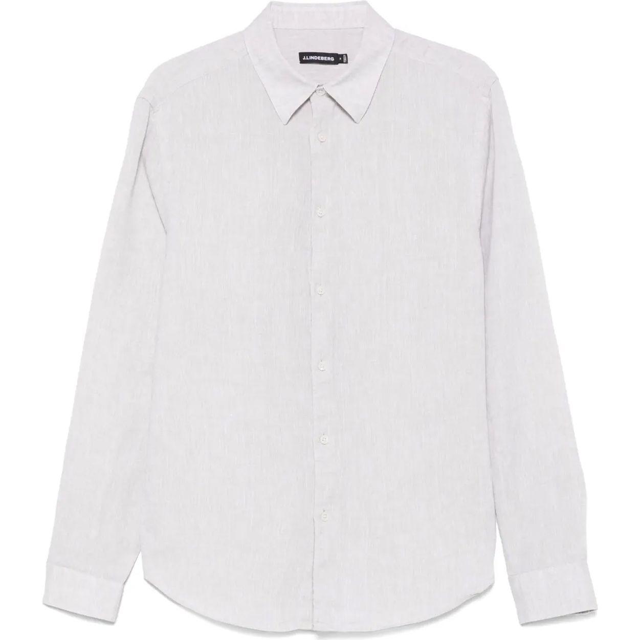 Marškiniai ilgomis rankovėmis vyrams, Smėlio, Slim ls linen melange shirt