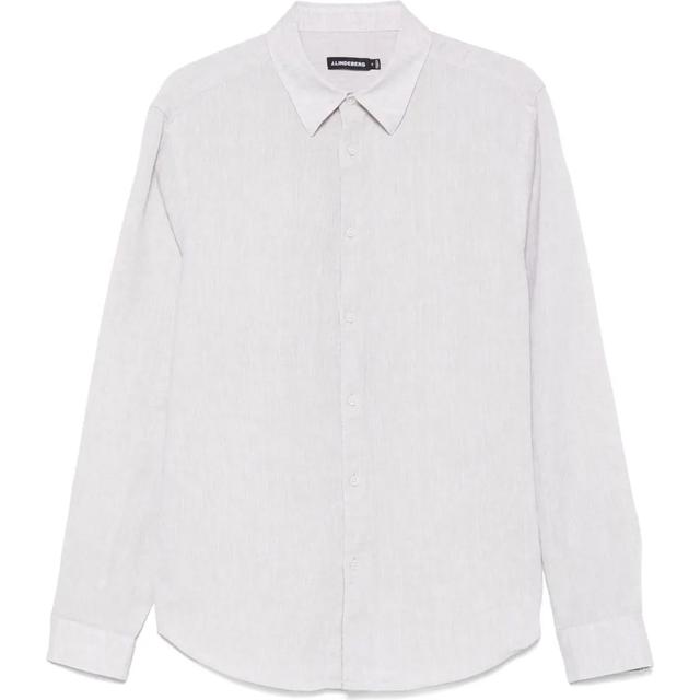 Marškiniai ilgomis rankovėmis vyrams, Smėlio, Slim ls linen melange shirt