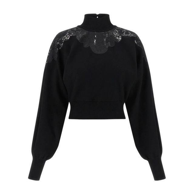 Megztinis moterims, Juoda, Sweater