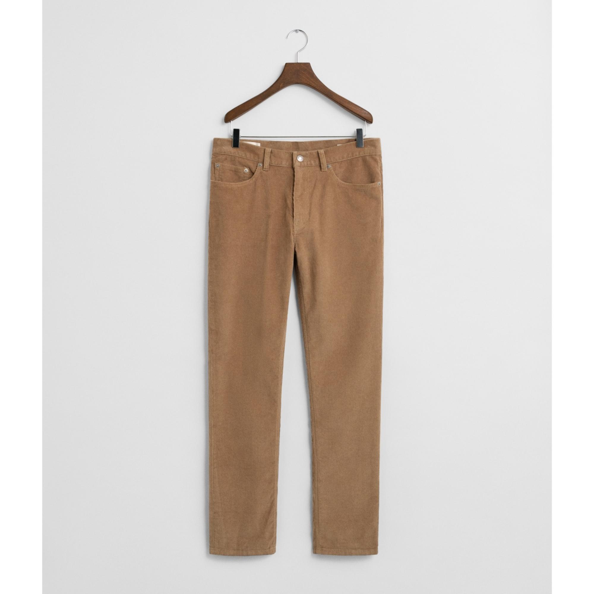 Regular džinsai vyrams, Smėlio, reg cord jeans