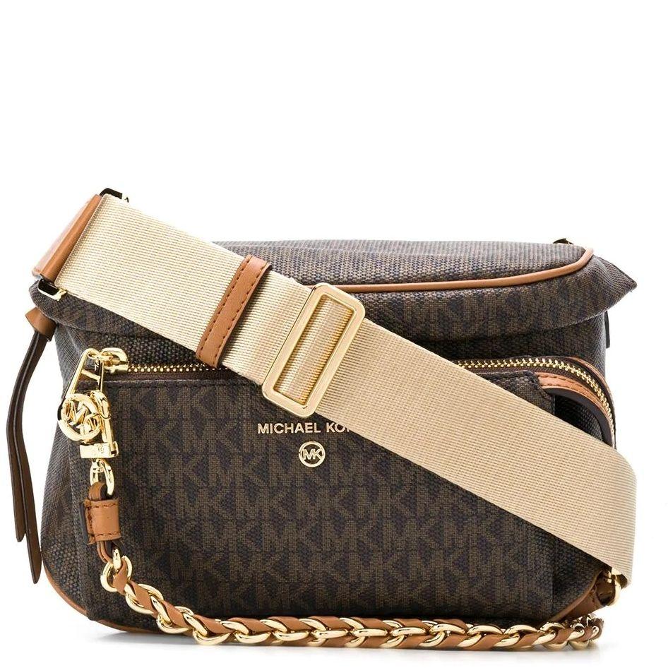 Rankinė per juosmenį moterims, Ruda, Slater crossbody bag