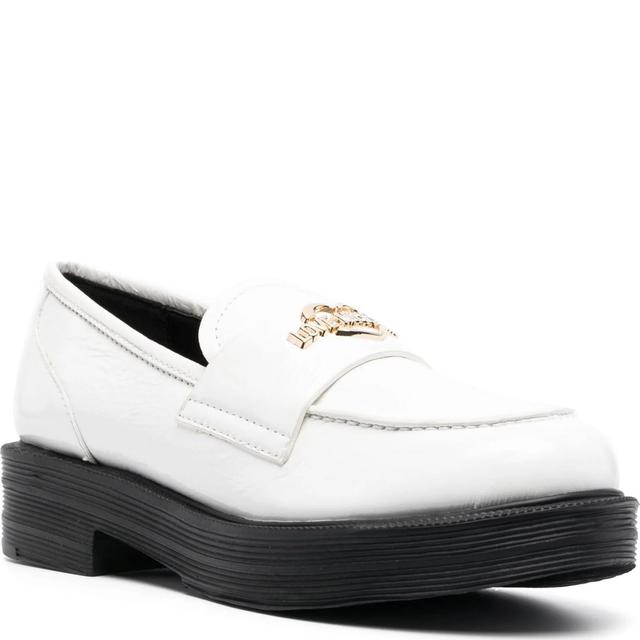 Loaferiai moterims, Balta, Loafers