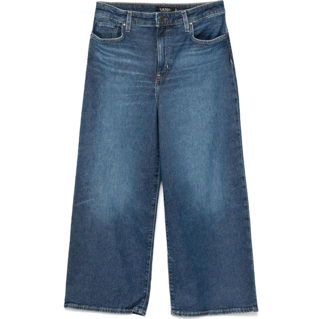 Platūs džinsai moterims, Mėlyna, Saira cropped wide