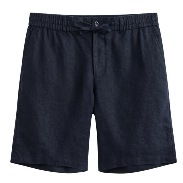 Šortai vyrams, Mėlyna, reg linen ds shorts