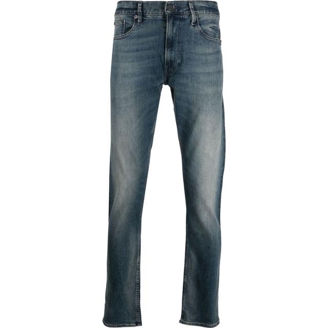 Aptempti džinsai vyrams, Mėlyna, Full length slim jeans