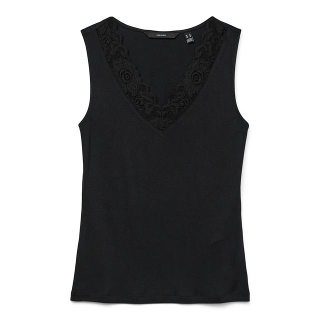 Marškiniai be rankovių moterims, Juoda, Rosa top