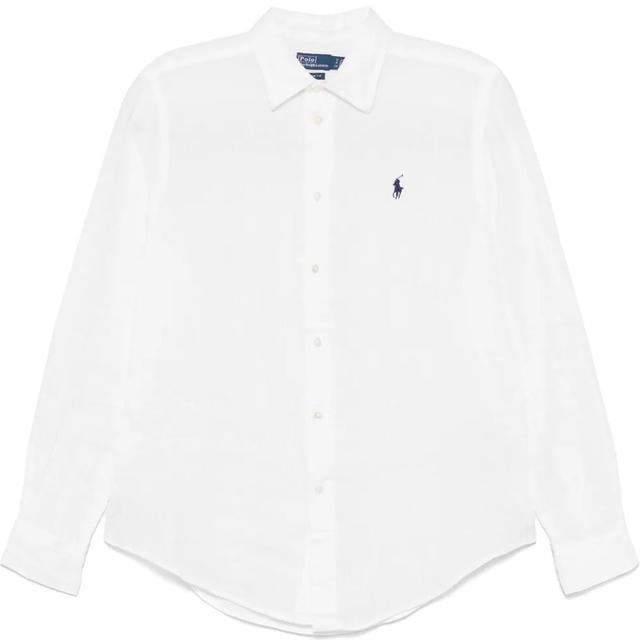 Marškiniai ilgomis rankovėmis moterims, Balta, Long sleeve-button front shirt