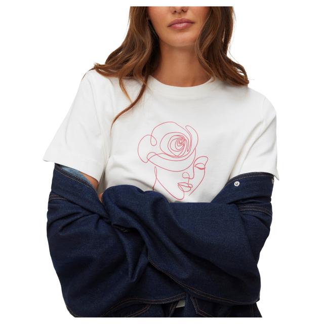 Marškinėliai moterims, Balta, Thea matte