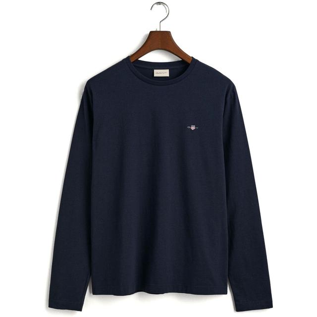 Marškinėliai ilgom. rankovėmis vyrams, Mėlyna, Reg shield ls t-shirt