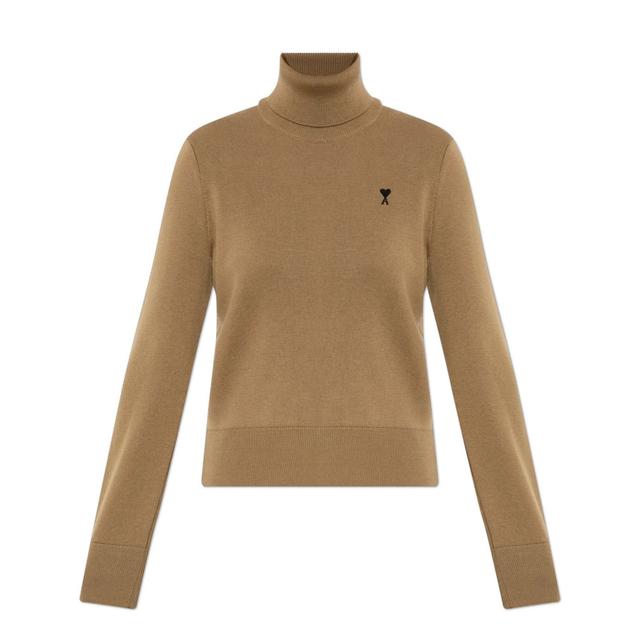 Megztinis moterims, Ruda, Turtleneck sweater