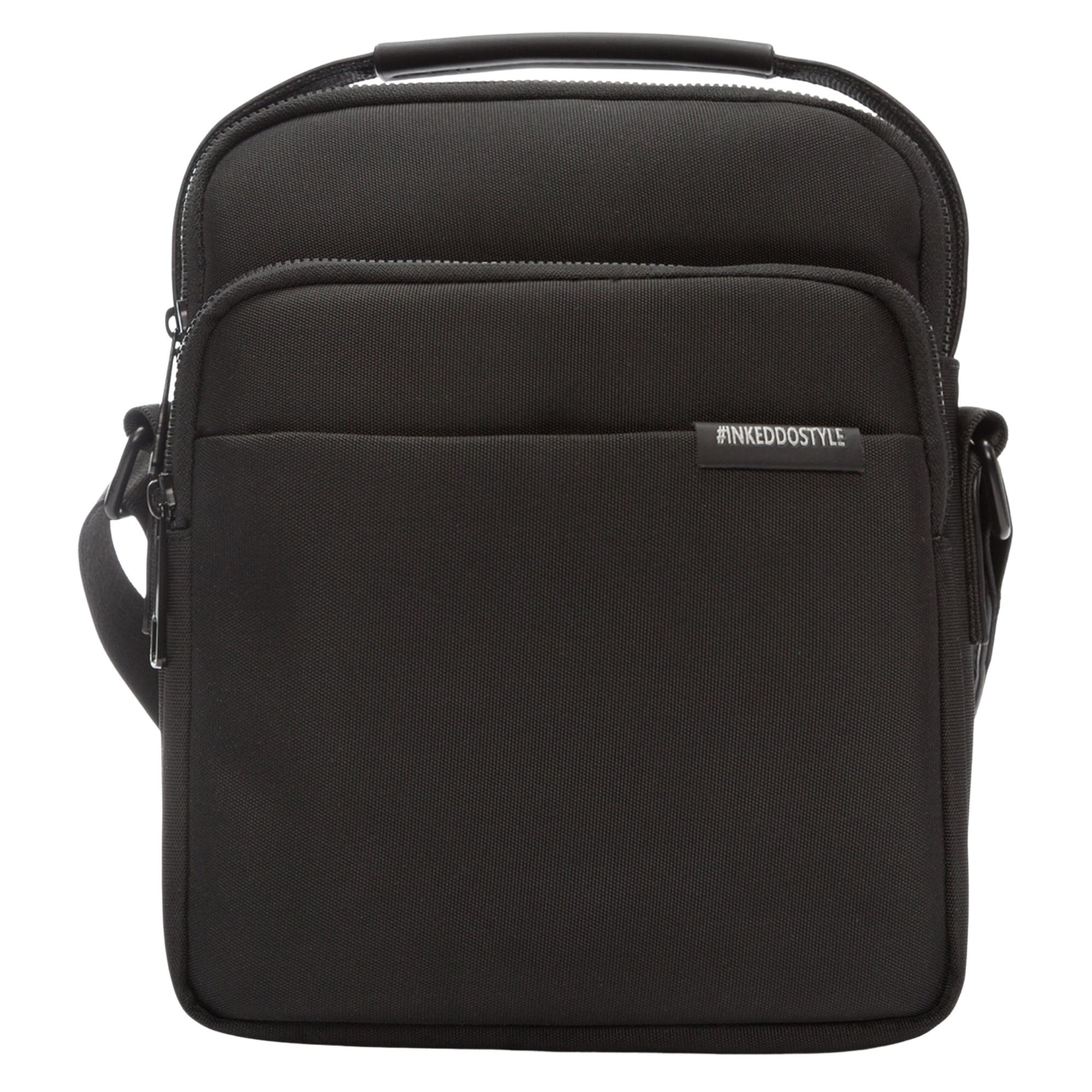 Rankinė per petį vyrams, Juoda, Crossbody