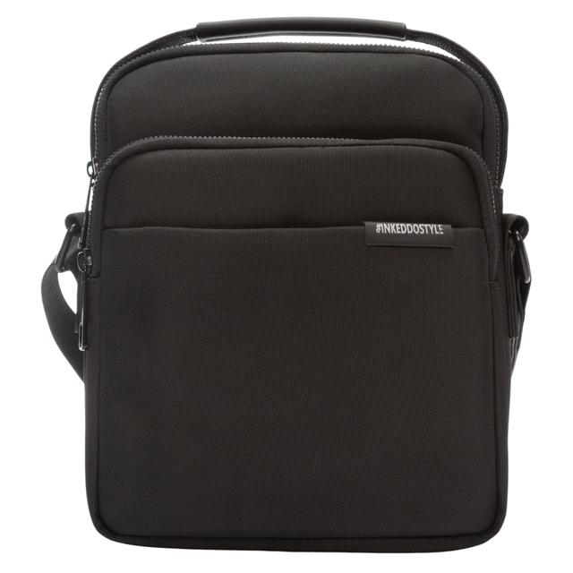 Rankinė per petį vyrams, Juoda, Crossbody