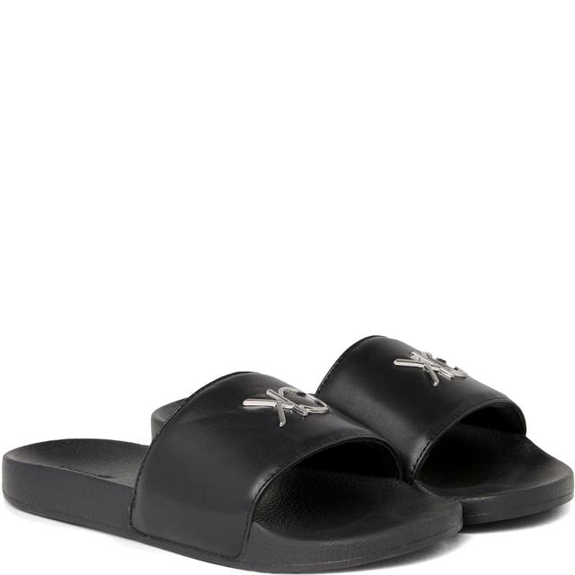 Guminės šlepetės moterims, Juoda, Pool slide relock