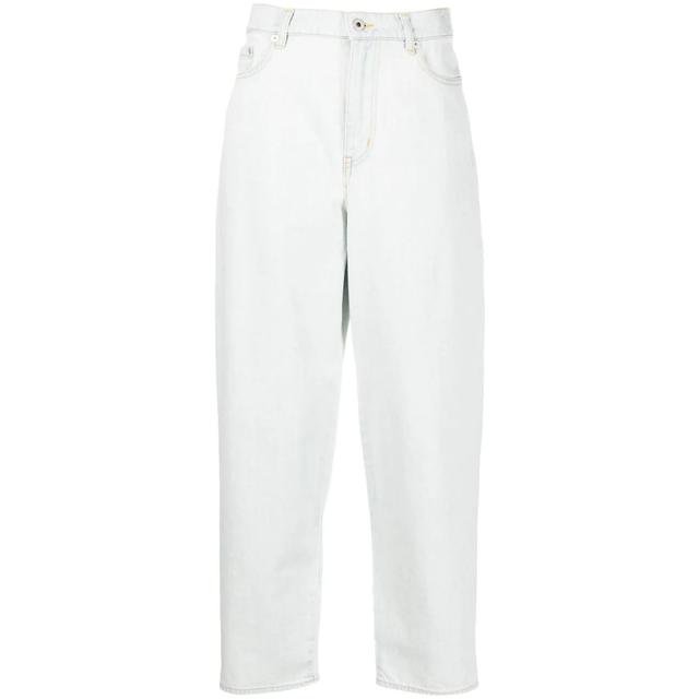 Tiesūs džinsai moterims, Mėlyna, Bleach carrot fit