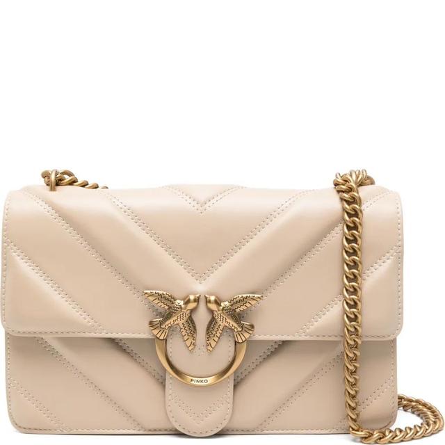 Rankinė per petį moterims, Smėlio, Love one shoulder bag