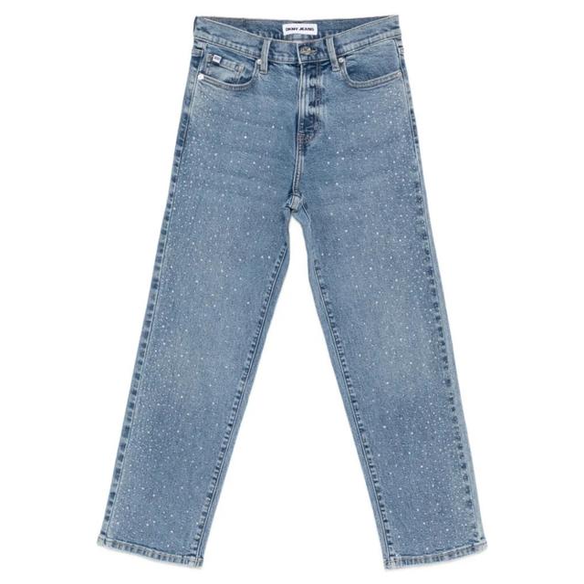 Tiesūs džinsai moterims, Mėlyna, High rise jeans