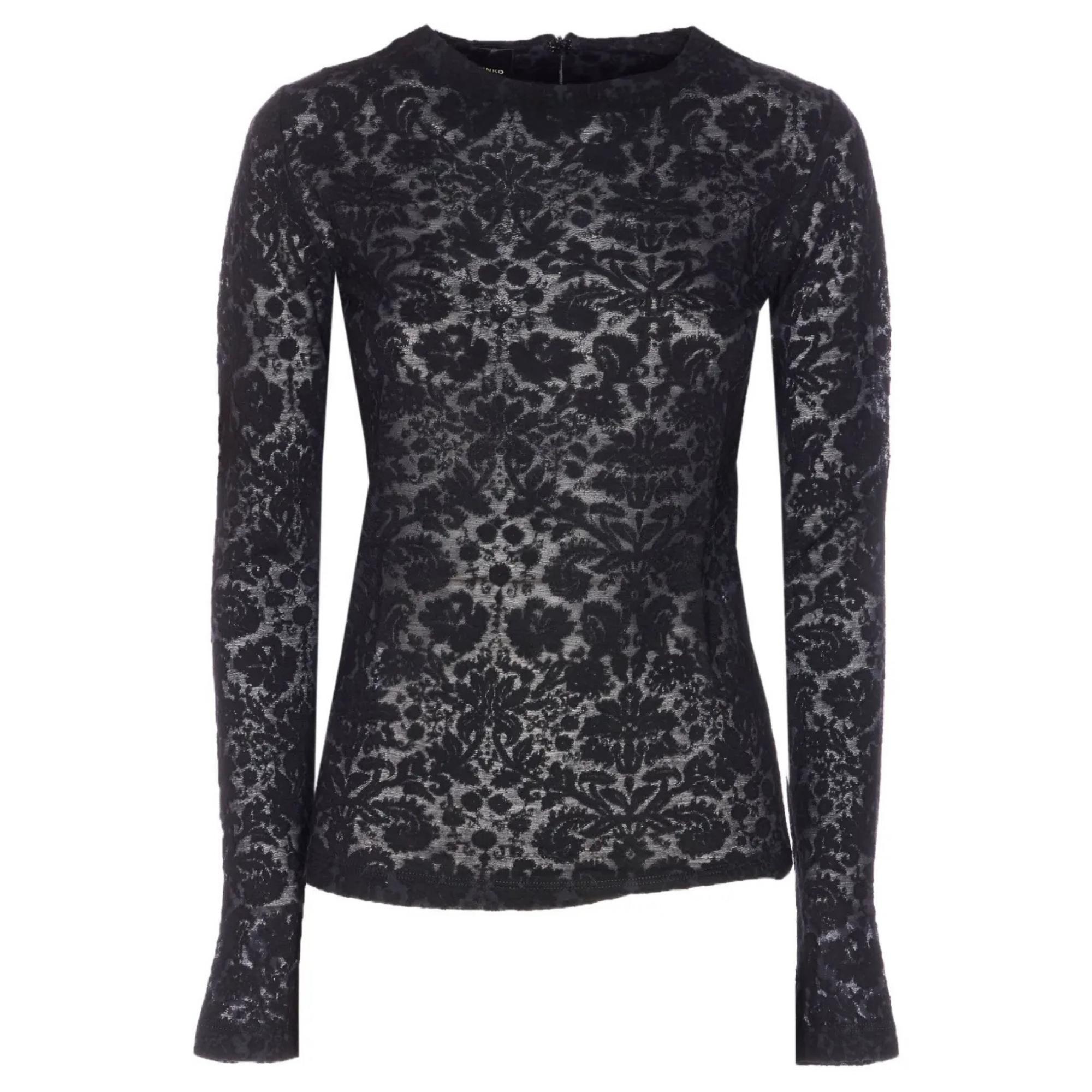 Palaidinės moterims, Juoda, Marinara maglia pizzo di magli