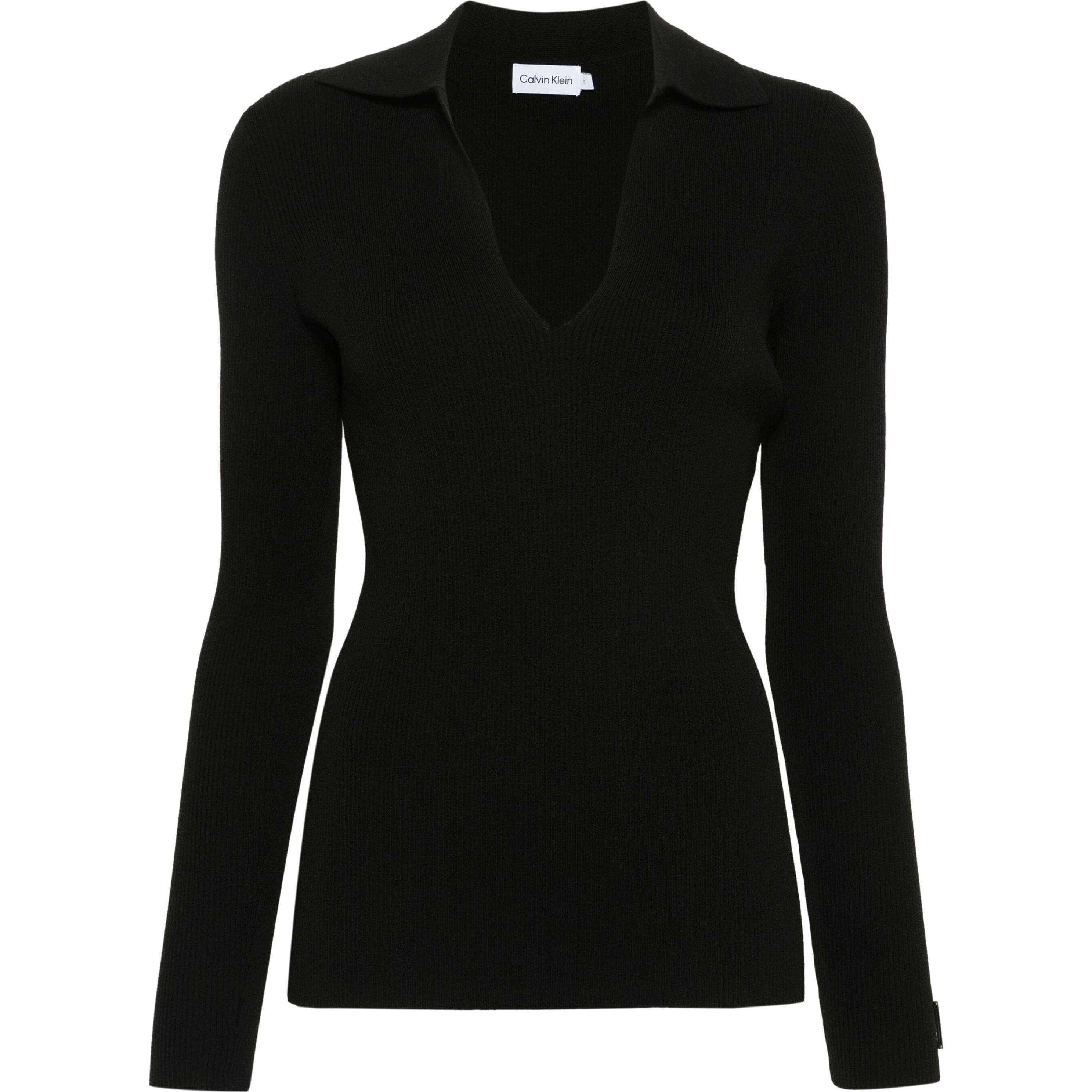 Megztinis moterims, Juoda, Pullover sweater