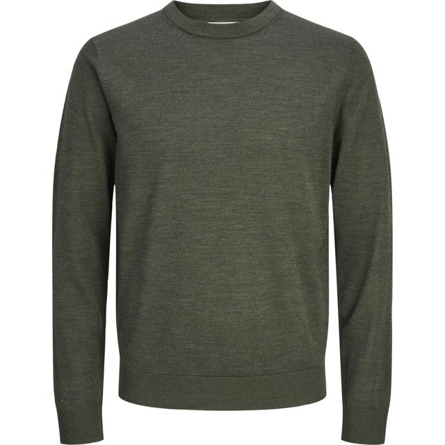 Megztinis vyrams, Chaki, Merino knit crew neck