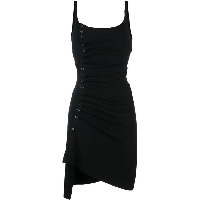 Mini suknelė moterims, Juoda, Tank top sleeve mini dress