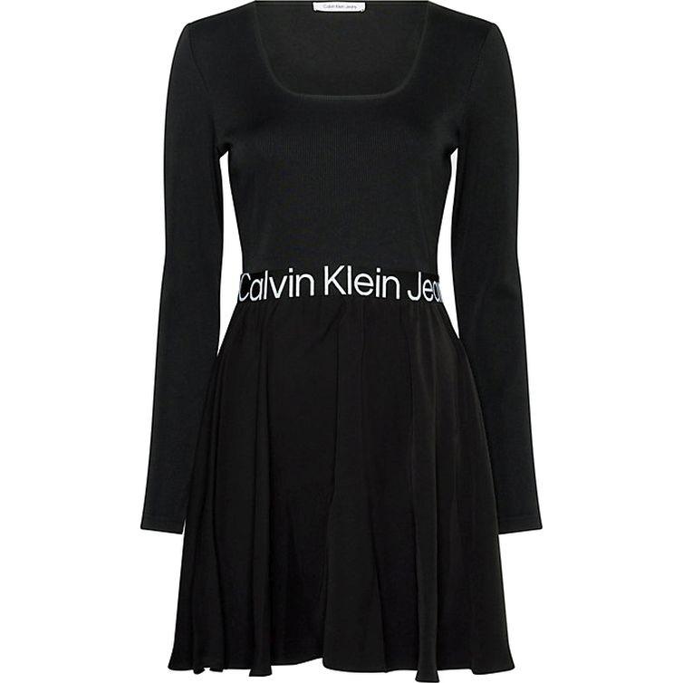 Mini suknelė moterims, Juoda, Flare dress