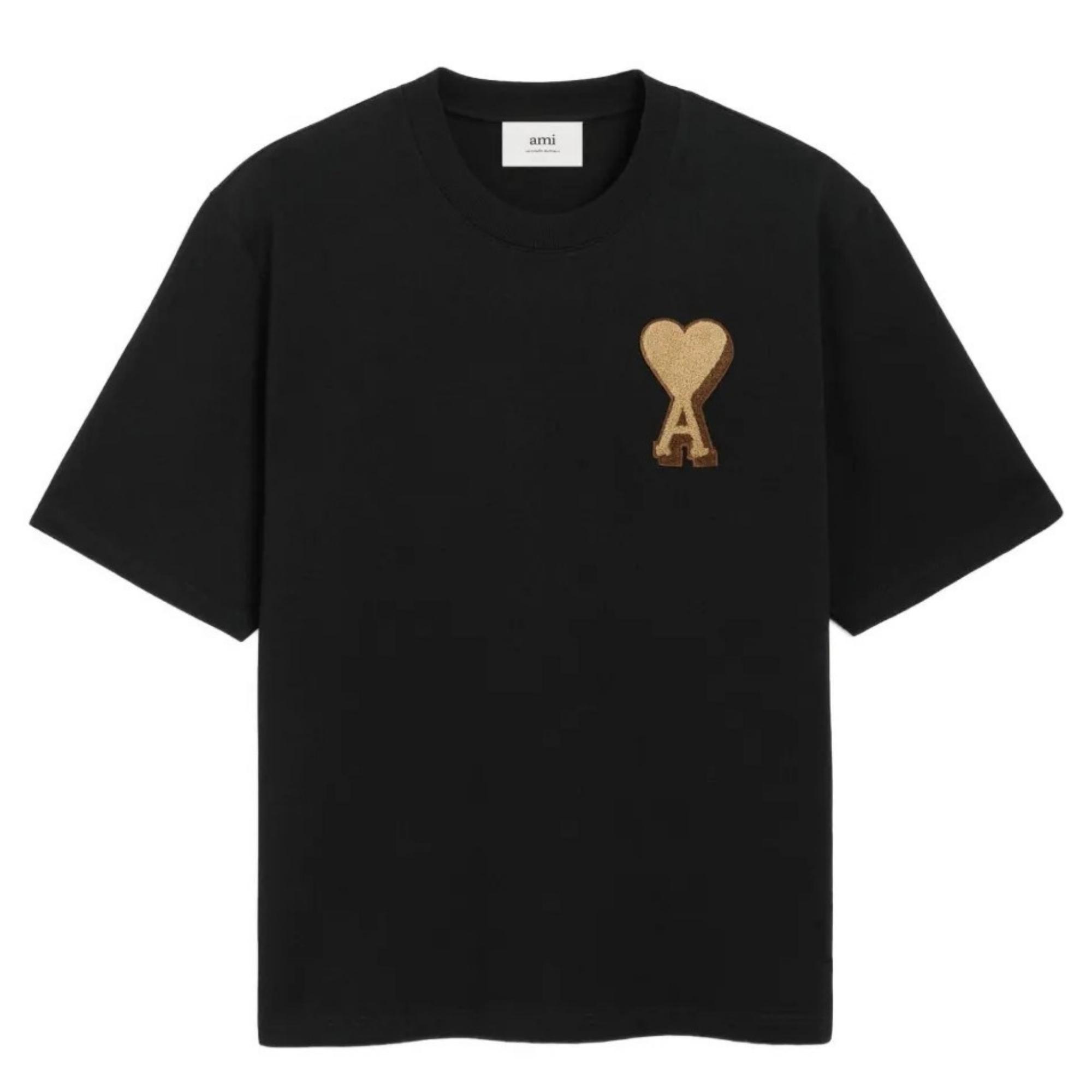 Marškinėliai trump. rankovėmis, Juoda, Teeshirt with adc patch