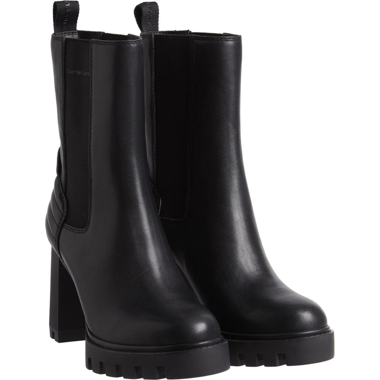 Aulinukai moterims, Juoda, Platform chelsea boot