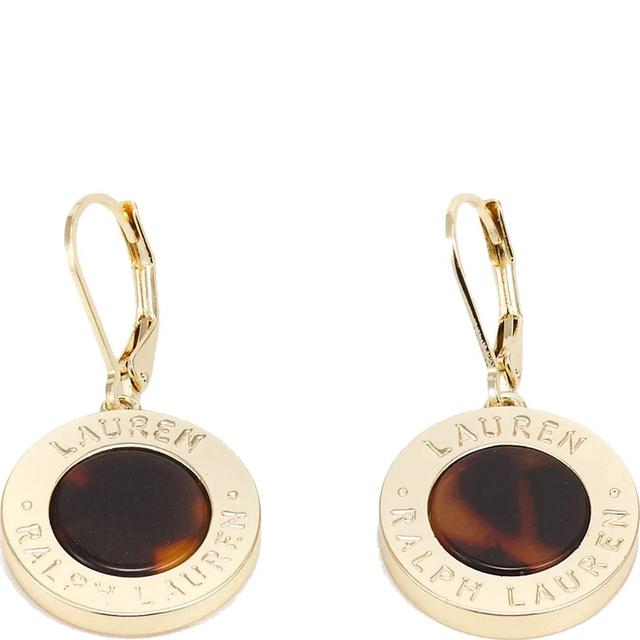 Auskarai moterims, Auksinė, Pe tort logo coin drop