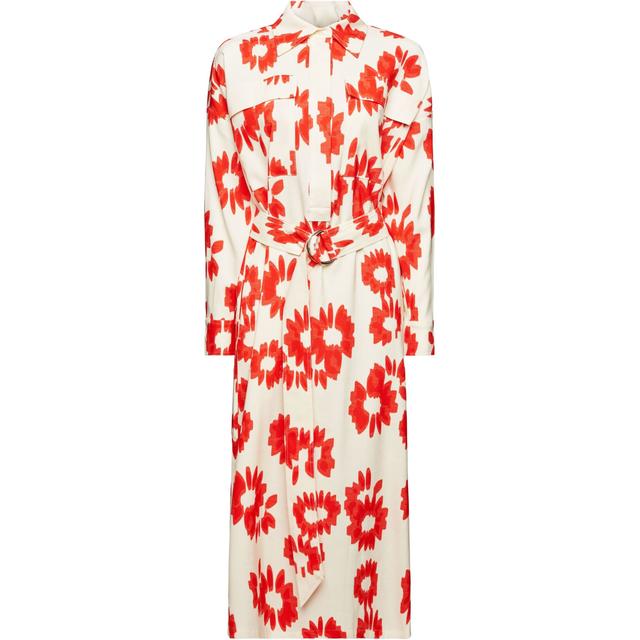 Midi suknelė moterims, Pilka, Printed Utility Dress