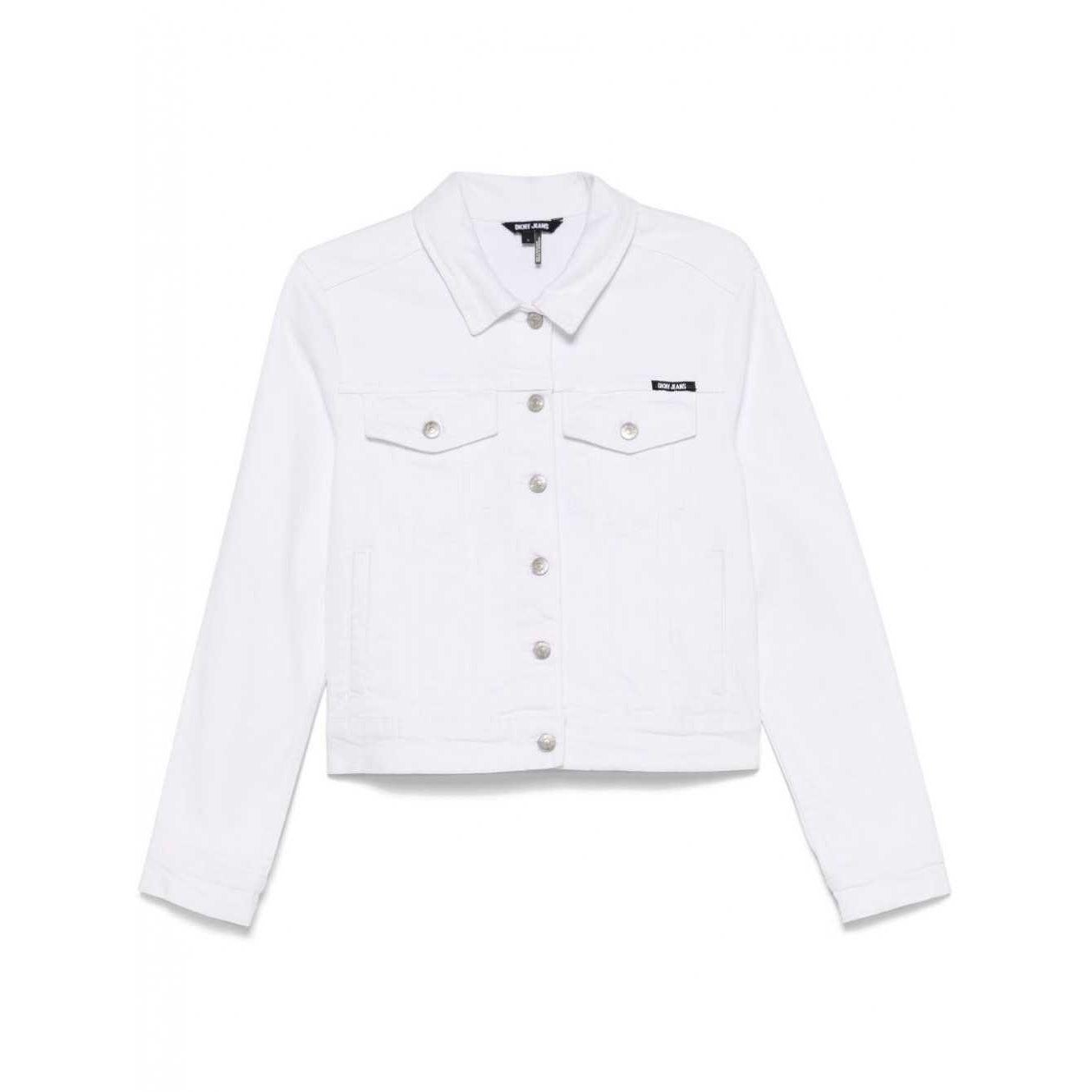 Džinsinis švarkas moterims, Balta, Trucker jacket