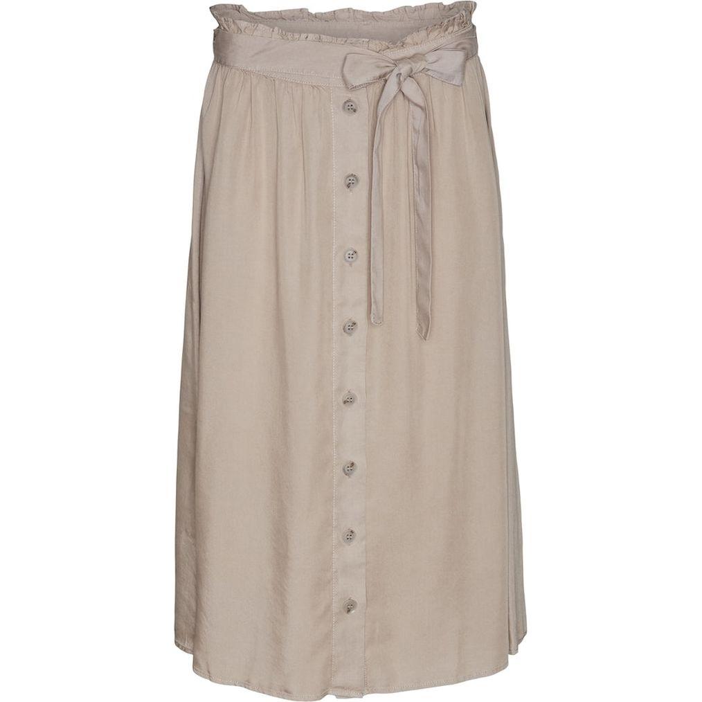 Midi sijonas moterims, Ruda, Vmbodil midi skirt