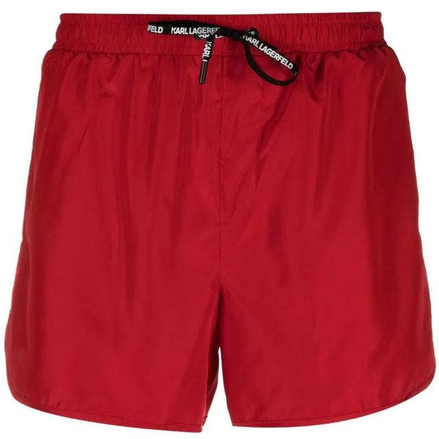 Apatinė kostiumėlio dalis vyrams, Raudona, Tape short boardshorts